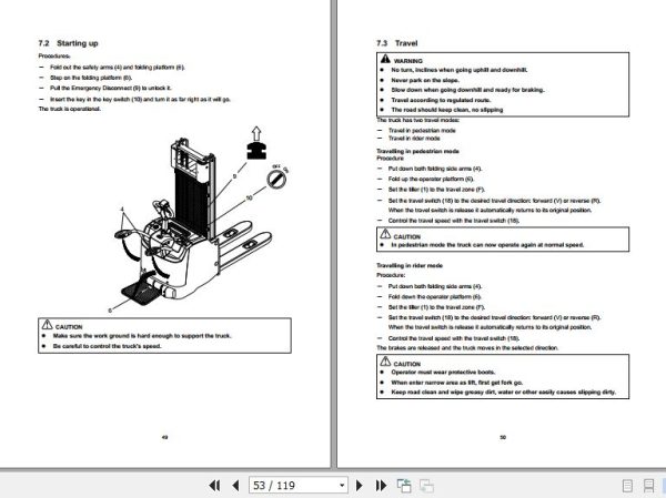 Hangcha Forklift CDD12 AC1 L to CDD16 AZ3S L Operation Maintenance Manual 2020 2