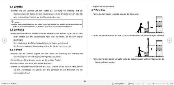 Hangcha Forklift CDD12 AC1S to CTD20 AC1S I Operation Maintenance Manual 2018 DE 2