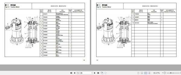 Hangcha Forklift CDD12 TZ3 CDD16 TZ3 Parts Catalog 2016 2