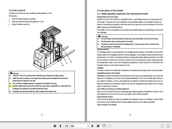 Hangcha Forklift CJD10 AC1 M1 to CJD10 AC2 M2K Operation Maintenance Manual 2018 2
