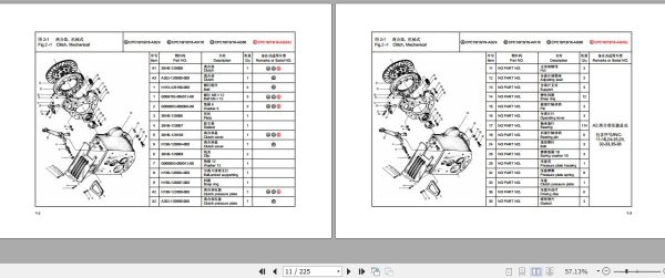 Hangcha Forklift CPC10 AG26 to CPCD18 AG65J Parts Catalog 2019 2