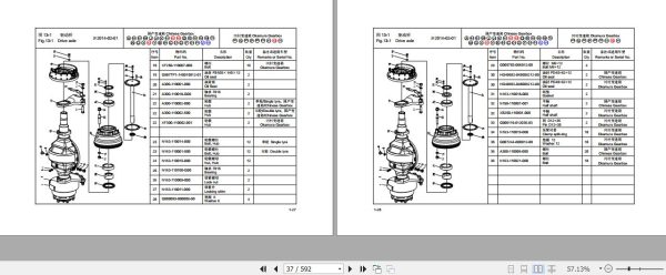 Hangcha Forklift CPC30 RG2 to CPCD35N RG60 Parts Catalog 2020 2