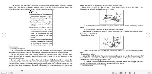 Hangcha Forklift CPCD10 XW10F to CPCD100 XW48 Operation Maintenance Manual 2015 DE 2