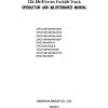 Hangcha Forklift CPCD120 XG35 to CPCD160 XG57B Operation Maintenance Manual 2019 1