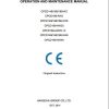 Hangcha Forklift CPCD140 W2 to CPCD180 AW49 Operation Maintenance Manual 2014 1