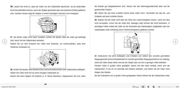 Hangcha Forklift CPCD15 XW97F to CPCD55 XXH8BN Operation Maintenance Manual 2020 DE 2