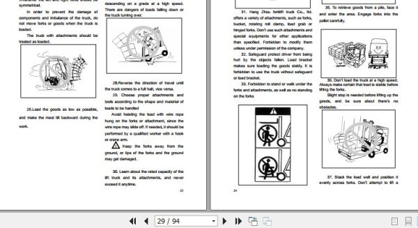Hangcha Forklift CPCD160 XRXG90B to CPCD160 XRMH13B Operation Maintenance Manual 2021 2
