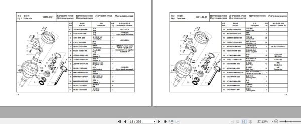 Hangcha Forklift CPCD20 XW32F to CPYD25 XW77B Parts Catalog 2022 3