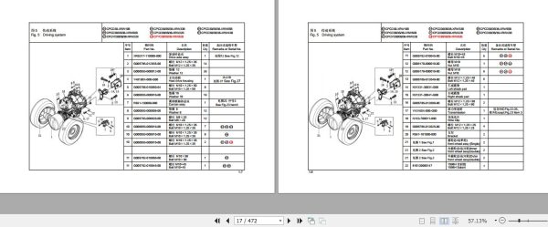 Hangcha Forklift CPCD30 XRG71 to CPCD38 XRG72JB1 Parts Catalog 2021 2