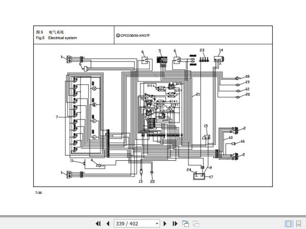 Hangcha Forklift CPCD30 XW33F to CPYD35 XW77B Parts Catalog 2022 2