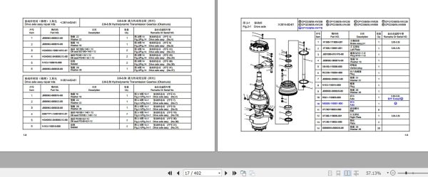 Hangcha Forklift CPCD30 XW33F to CPYD35 XW77B Parts Catalog 2022 3