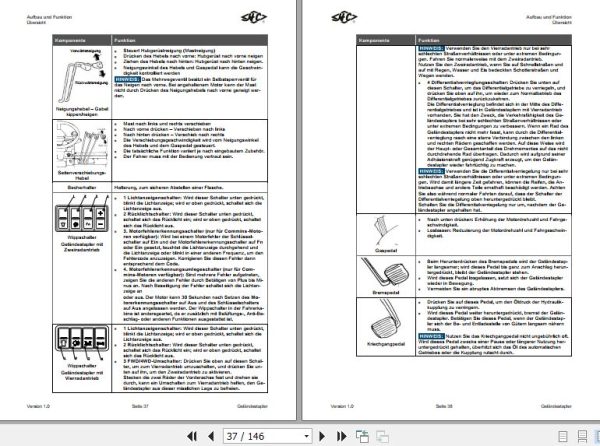 Hangcha Forklift CPCD30 XW43E RT to CPCD35 XW98C RT4 Operation Maintenance Manual 2020 DE 2