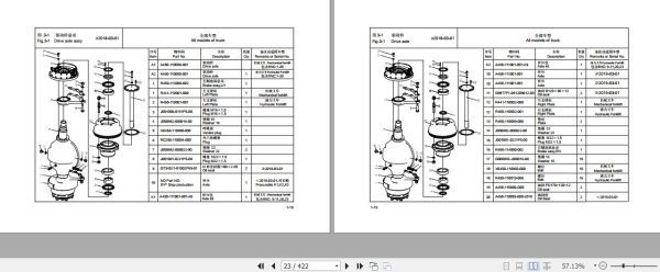 Hangcha Forklift CPCD40 RG24 to CPC45 RG42 S Parts Catalog 2022 3