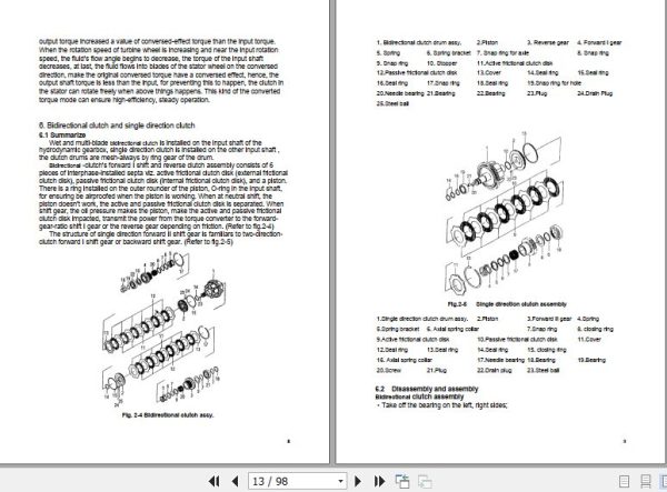 Hangcha Forklift CPCD40 RG24 to CPCD50 RXG53 Service Manual 2018 2