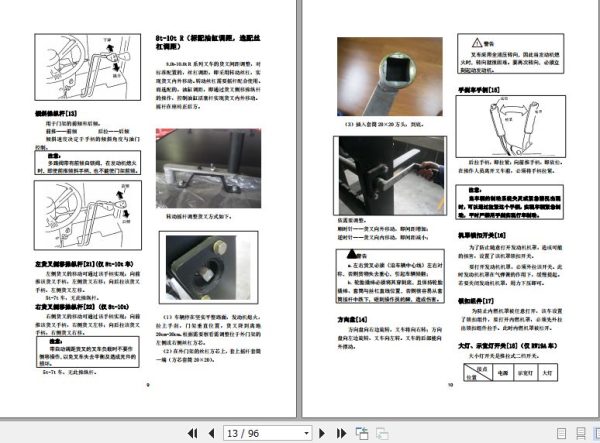 Hangcha Forklift CPCD50 RG16 to CPCD100 RG58 Operation Maintenance Manual 2018 ZH 2