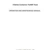 Hangcha Forklift CPCD50 XRW14 X to CPCD100 XRW28B X Operation Maintenance Manual 2020 1