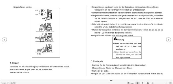 Hangcha Forklift CPCD50 XW65E RT2 to CPCD50 XW70C RT4 Operation Maintenance Manual 2019 DE 2