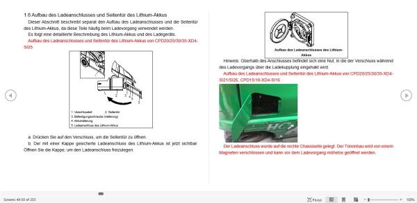 Hangcha Forklift CPD15 XD4 SI16 to CPD35 XD4 SI26 Operation Maintenance Manual 2019 DE 2