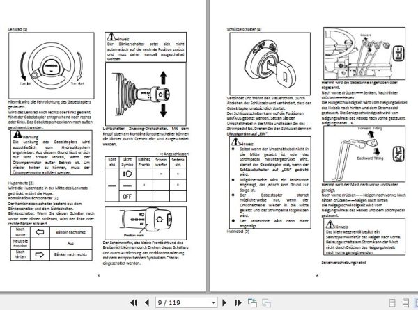 Hangcha Forklift CPD15 XD4 SI16 to CPD50 XXD4 SI28 Operation Maintenance Manual 2020 DE 2