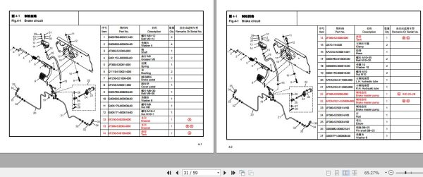 Hangcha Forklift CPD20 AC4 DME to CPD35 AC4 DMI Parts Catalog 2020 2