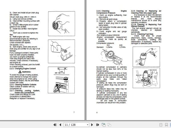 Hangcha Forklift CPQ10N RW21 to CPCD35N RW43B Service Manual 2019 2