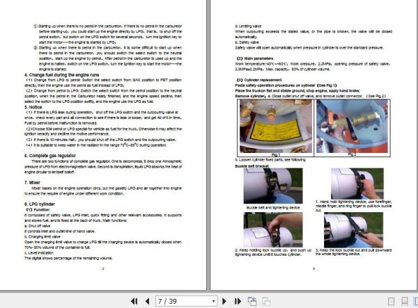 Hangcha Forklift CPQD15N RW21 Y to CPYD35 XRW22 Operation Maintenance Manual 2018 2