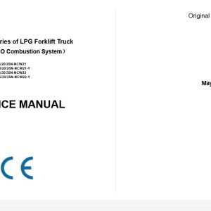 Hangcha Forklift CPYD15 NCW21 to CPQD35N NCW22 Y Service Manual EU 2011 1