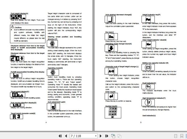 Hangcha Forklift CQD12 AZ4H to CQD20 AZ4H Operation Maintenance Manual 2020 2