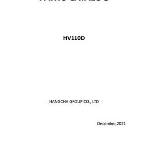 Hangcha Forklift HV11OD Parts Catalog 2021 1