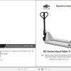 Hangcha Pallet Truck HD Series Operation Instructions Parts List 1