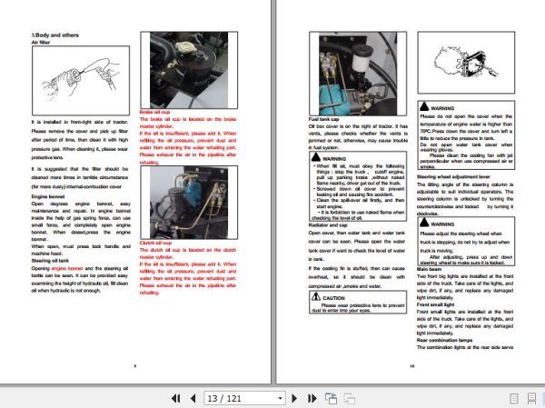Hangcha Towing Tractor QC20 JG15 12 to QCD30 JH8 Operation Maintenance Manual 2019 2