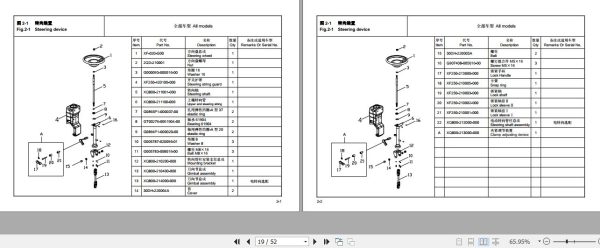Hangcha Towing Tractor QDD60 XD2 to QDD100 XD3 L Parts Catalog 2022 2