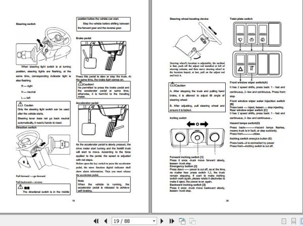 Hangcha Towing Tractor QSD250 XD2 L to QSD320 XD2 MI Operation Maintenance Manual 2020 2