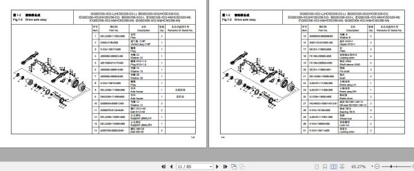 Hangcha Towing Tractor QSD320 XD2 L to QSD320 XD2 MI Parts Catalog 2020 2