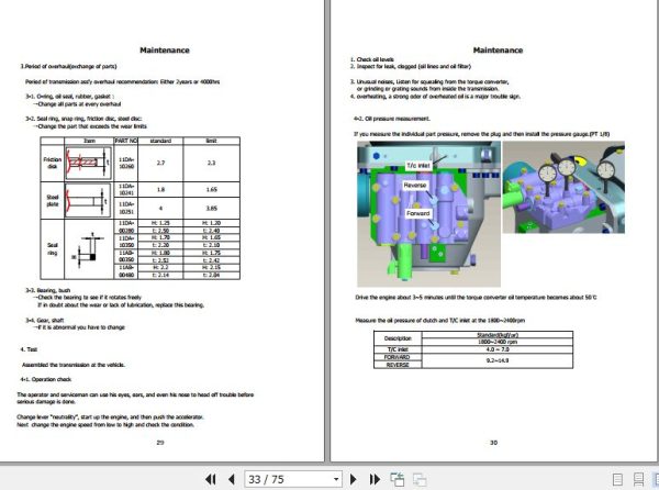 Hangcha Transmission 1.5t 1.8t KAPEC Operation Maintenance Manual 2012 2