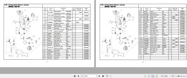 Hangcha Walking Electric CBD15 JL3 CBD18 JL3 Parts Manual 2