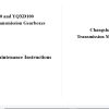 Hangcha YQX100 YQXD100 Transmission Service and Maintenance Instructions 1