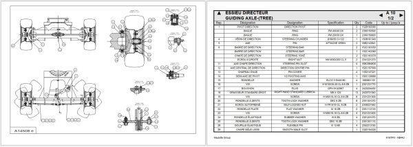 Haulotte Articulating Boom Lifts H16TPX HB44J Parts Catalog 2420334500 2