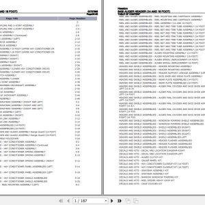 Hesston Auger Header 8400 14 Foot 16 Foot Parts Catalog 00707868 1