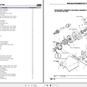 Hesston Bale Processor Bp20 Parts Catalog 00705530 1