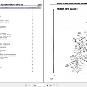 Hesston Baler 4500 Thrower 4500 Parts Catalog 8080657 1