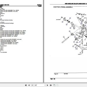 Hesston Beeline Baler 4650 Parts Catalog 00705134 3
