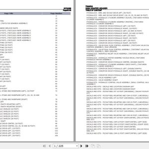Hesston Draper Header 5200 Parts Catalog 00724298 1