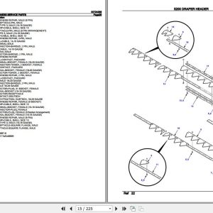 Hesston Draper Header 5200 Parts Catalog 00724298 2