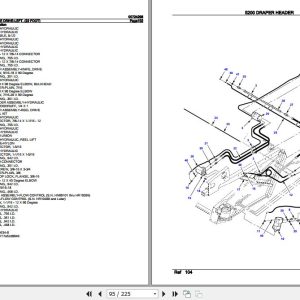 Hesston Draper Header 5200 Parts Catalog 00724298 3