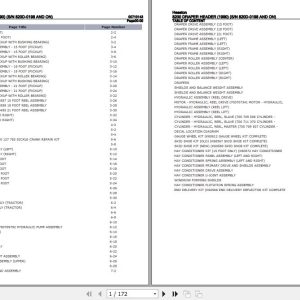 Hesston Draper Header 8200 Parts Catalog 00710143 1