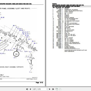 Hesston Draper Header 8200 Parts Catalog 00710143 3