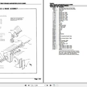Hesston Forage Harvester 7600 Parts Catalog 7784457 Hesston Forage Harvester 7600 Parts Catalog 7784457 2