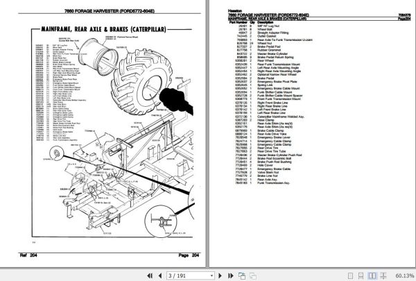 Hesston Forage Harvester 7660 Parts Catalog 7084379 2