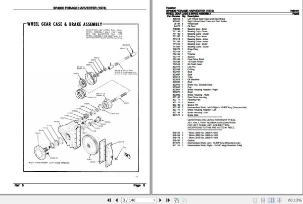 Hesston Forage Harvester SP4000 Parts Catalog 7080401 2